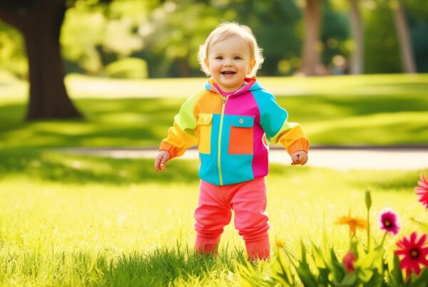 child standing at a park