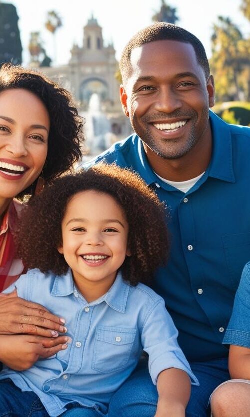 family in San Diego